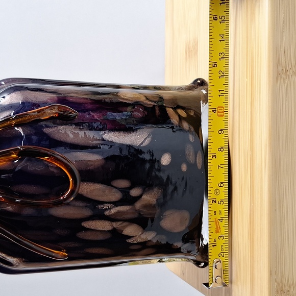 #AFE  Handblown Glass wheat sac vase flowers not included - Picture 6 of 7